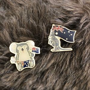 Lot of two Australian theme collectible pins